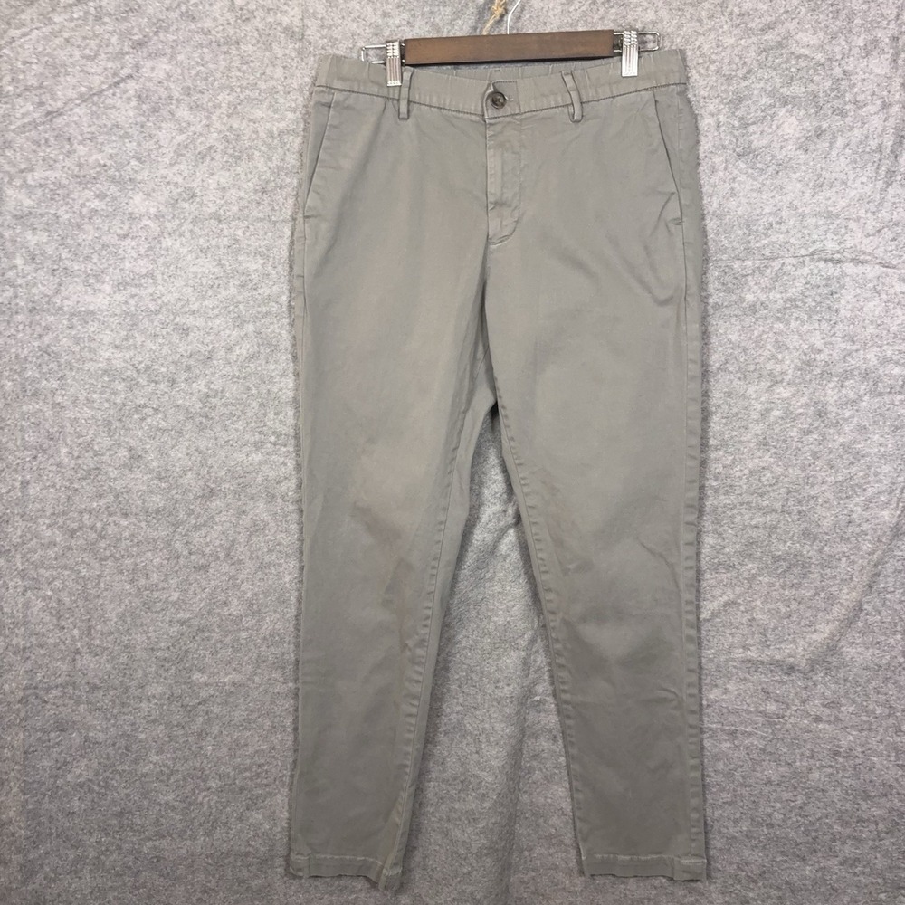 Bear‎ Bottom Chino Pants Mens Sz M (30x30) Gray Stretch Pockets